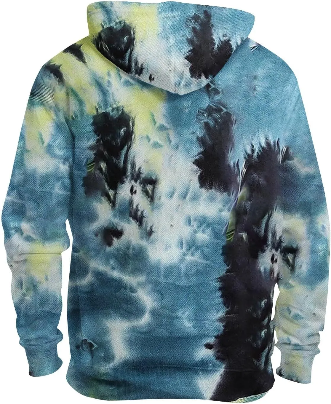 Ymosrh Men's Sweatshirt Unisex Hoodies Novelty Print 3D Pattern Hooded Pullover Sweatshirt With Pocket Hoodies, M-6XL