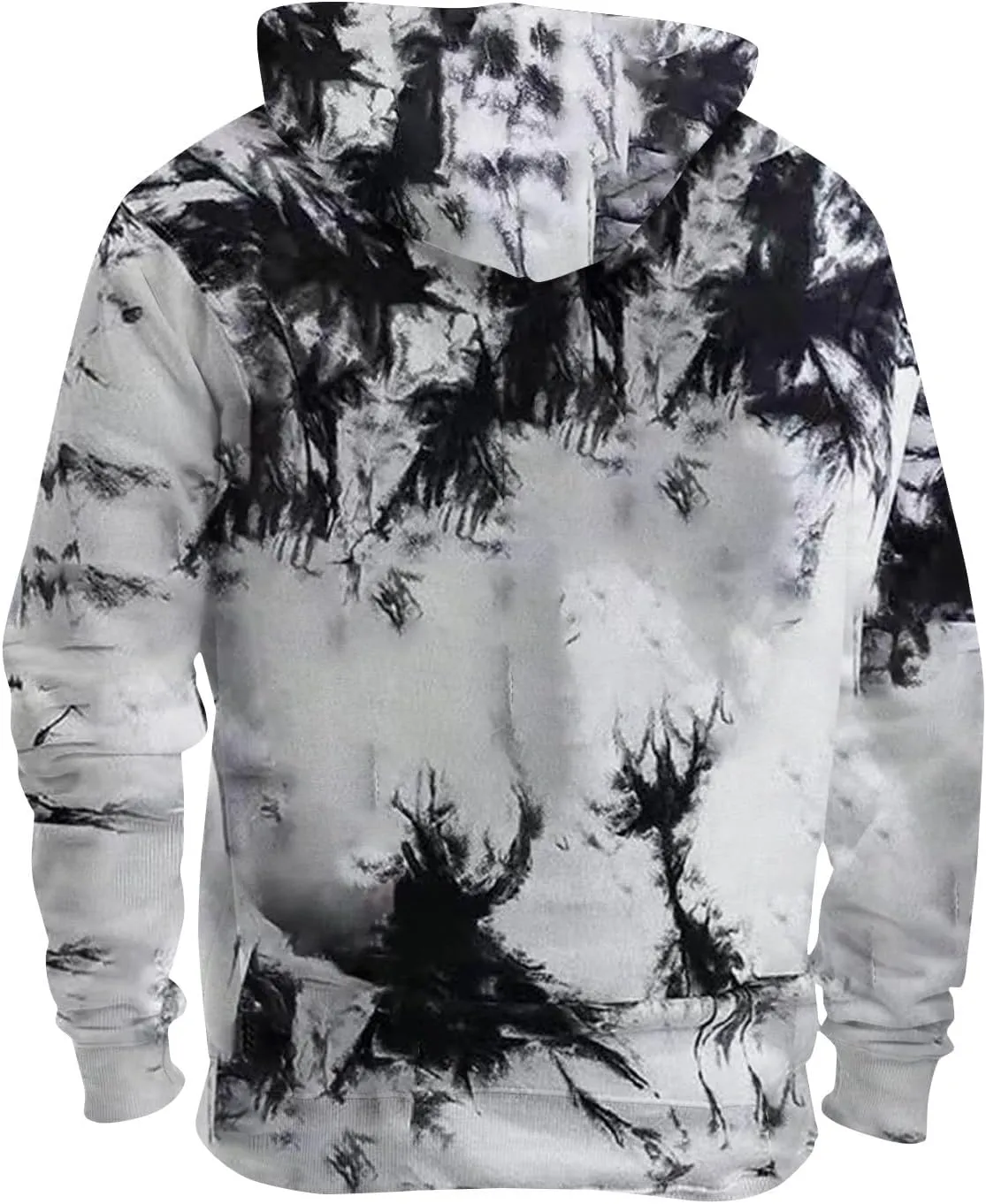 Ymosrh Men's Sweatshirt Unisex Hoodies Novelty Print 3D Pattern Hooded Pullover Sweatshirt With Pocket Hoodies, M-6XL