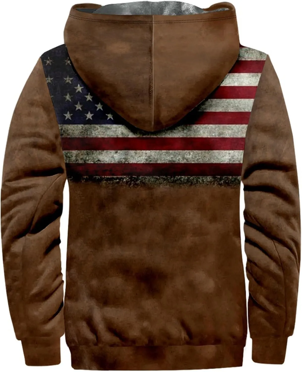 Ymosrh Men's Sweatshirts Fleece Lined Hoodies Casual Drawstring And Zipper Hoodie Slim Fit Sweatshirts Pullover, M-7XL