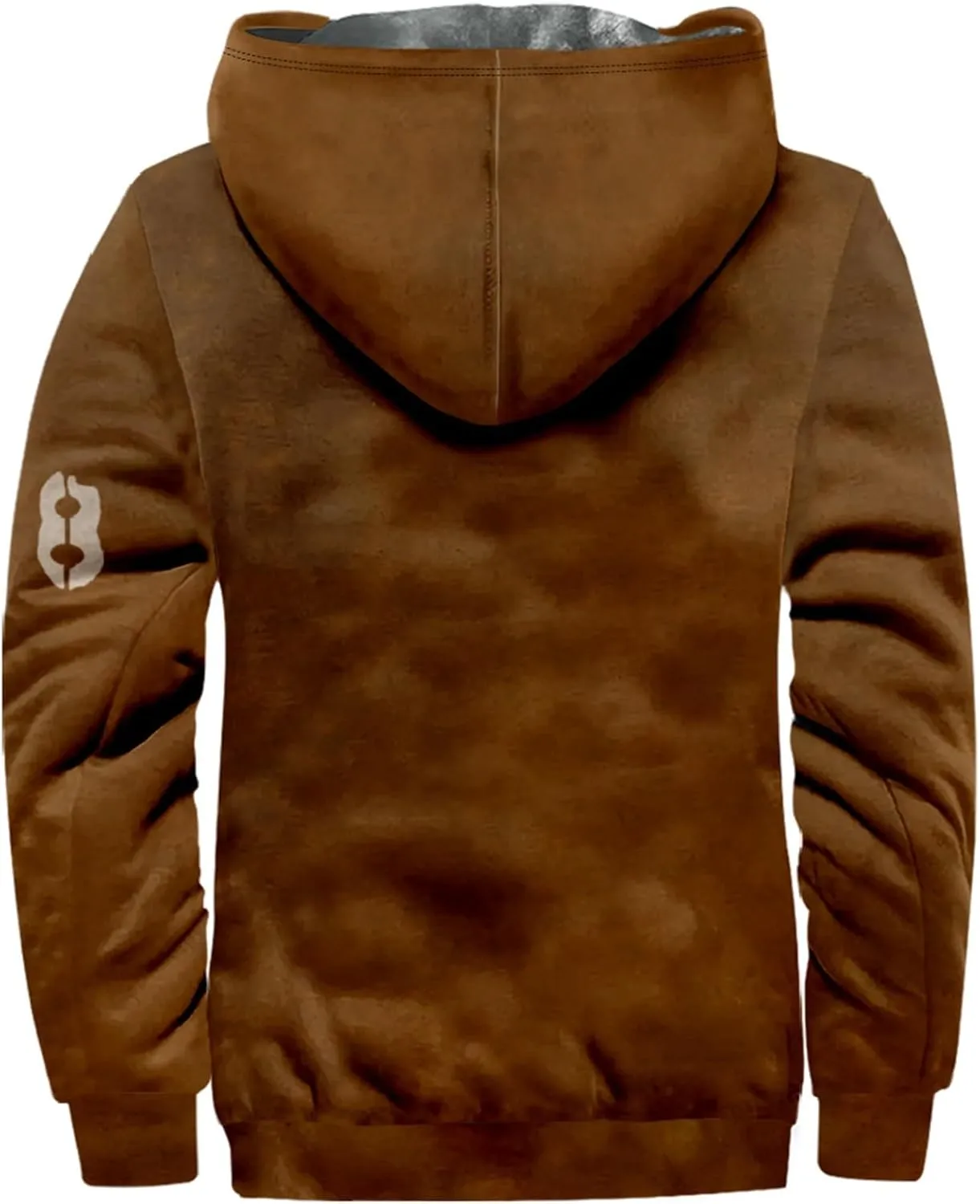 Ymosrh Men's Sweatshirts Fleece Lined Hoodies Casual Drawstring And Zipper Hoodie Slim Fit Sweatshirts Pullover, M-7XL
