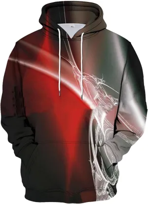 Ymosrh Men's Sweatshirts Novelty Graphic Hooded Sweatshirt Casual Long Sleeve Drawstring Pullover Hoodies, M-6XL