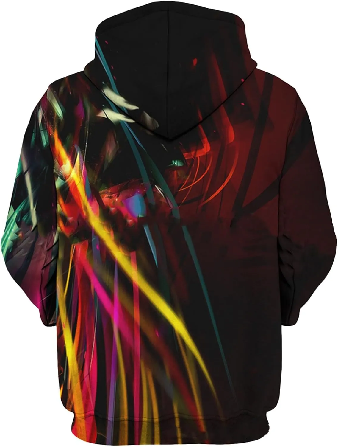 Ymosrh Men's Sweatshirts Novelty Graphic Hooded Sweatshirt Casual Long Sleeve Drawstring Pullover Hoodies, M-6XL