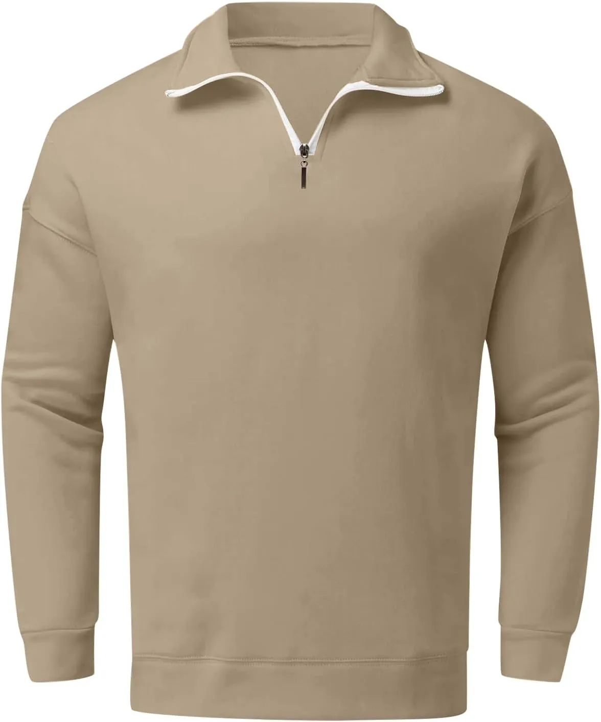 Ymosrh Men's Sweatshirts Solid Hoodies Fashion Long Sleeve Hooded Sweatshirts Pullover Trendy Hoodie with Zipper