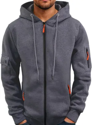 Ymosrh Mens Tactical Hoodies Zip Up Pullover Sweatshirt Long Sleeve Winter Work Hoodie Casual Workout Sweatshirts, M-3XL