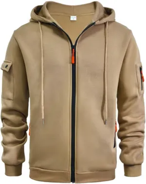 Ymosrh Mens Tactical Hoodies Zip Up Pullover Sweatshirt Long Sleeve Winter Work Hoodie Casual Workout Sweatshirts, M-3XL