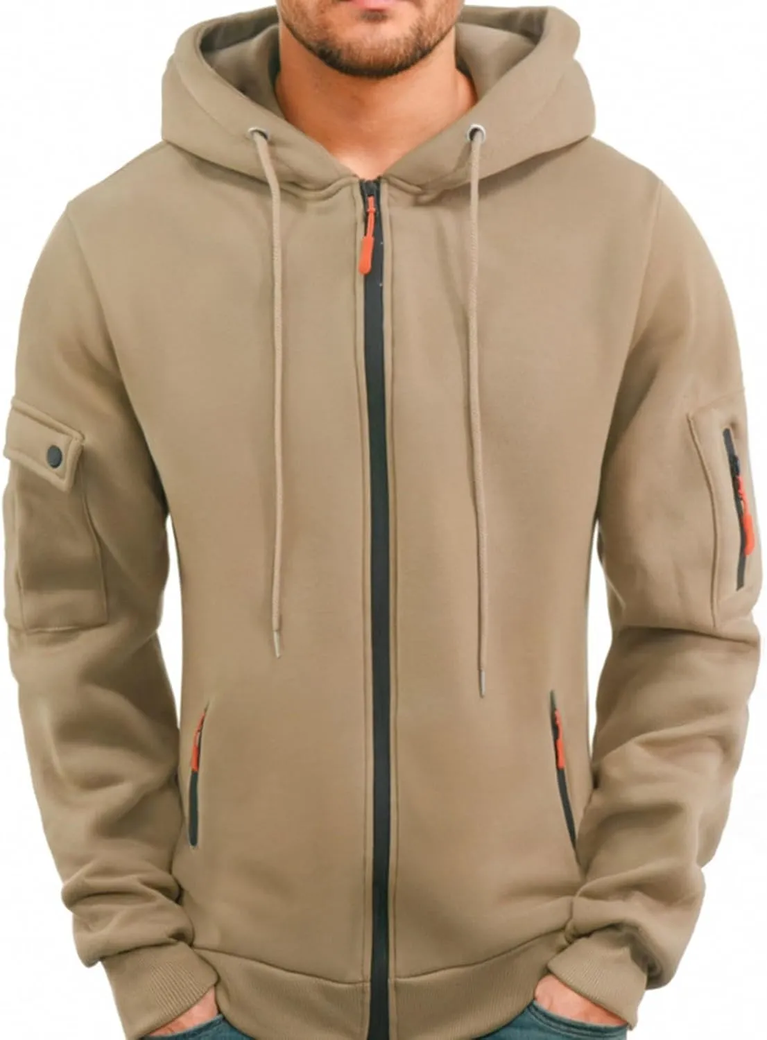 Ymosrh Mens Tactical Hoodies Zip Up Pullover Sweatshirt Long Sleeve Winter Work Hoodie Casual Workout Sweatshirts, M-3XL