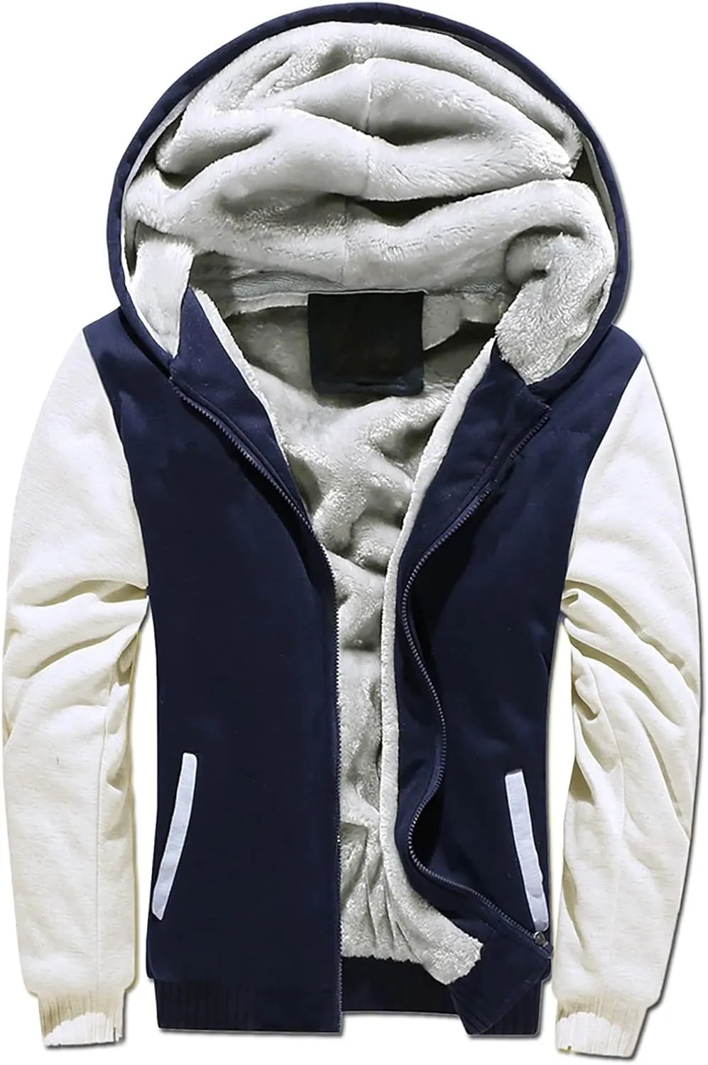 Ymosrh Mens Work Hoodies Zip Up Hoodie Fleece Lined Sweatshirt Long Sleeve Warm Hoodie Jacket Coat Pullover Hoodie, S-5XL