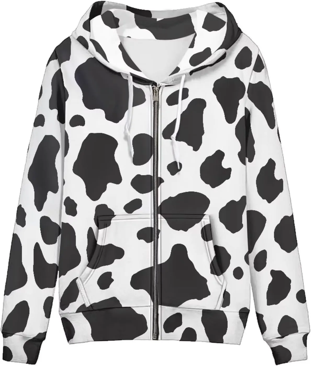 Zip up Trendy Hoodies for Women Novelty Graphic Long Sleeve Hooded with Pocket Sweatshirt Jacket Pullover XS-5XL