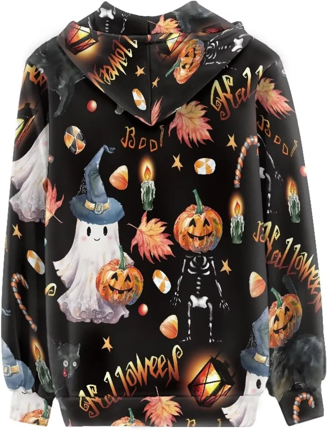 Zip up Trendy Hoodies for Women Novelty Graphic Long Sleeve Hooded with Pocket Sweatshirt Jacket Pullover XS-5XL