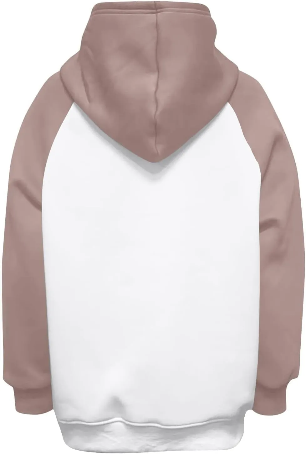 ZWRXW Women's Oversized Hoodies Raglan Long Sleeve Hooded Pullover Tops Fashion Basic Sweatshirts with Kangaroo Pocket